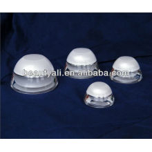 Domed White Cosmetic Packaging Acrylic Cream Jar 5ML 15ML 30ML 50ML